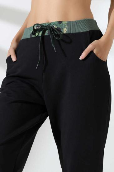 Unisex Siyah Jogger Sokak Stili Eşofman Altı | MS 1310